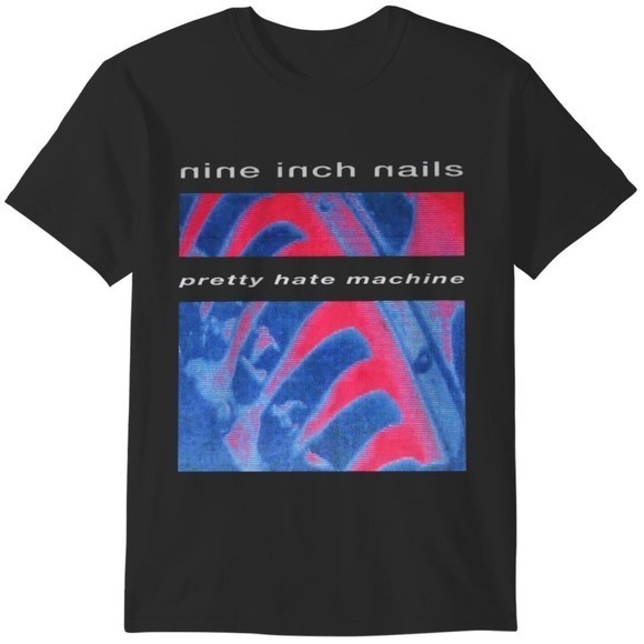 Nine Inch Nails T-Shirt Pretty Hate Machine Retro 1990s T-Shirt - Picture 1 of 4